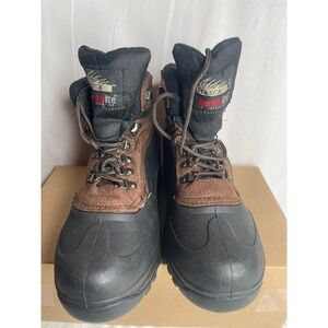 Itasca Ice Breaker Brown Black Thermolite Insulated Winter Snow Boots Mens 9